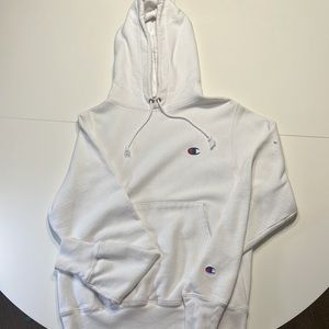 Champion(real) reverse weave x-small white hoodie